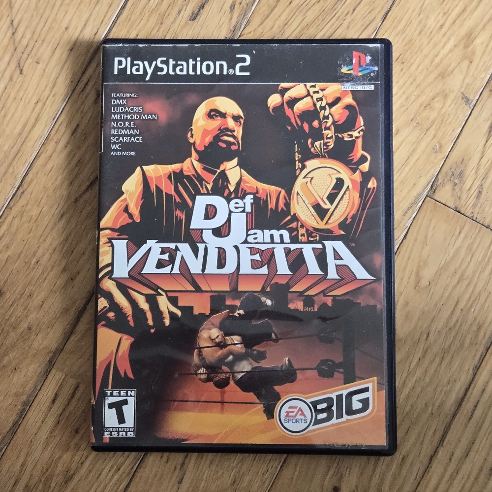 Sony PlayStation 2 Def Jam Vendetta – Black & Orange Cover